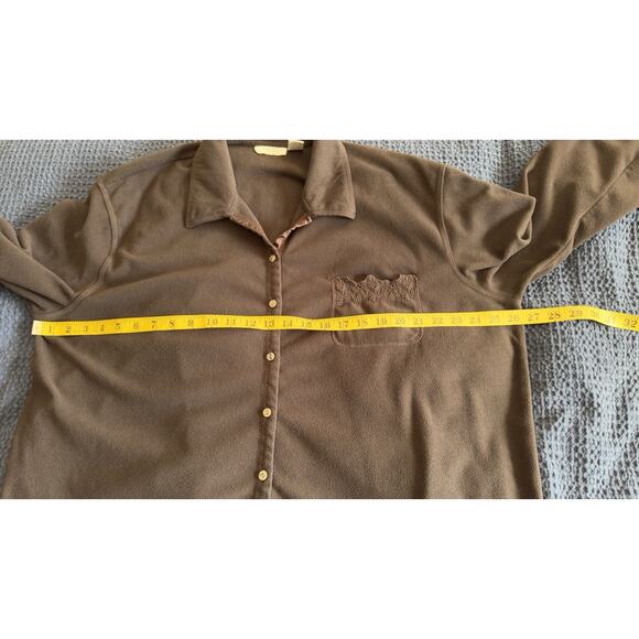 Vintage J Jill Fleece Button Down Shirt Plus Size 2X Excellent Condition! - Picture 5 of 6